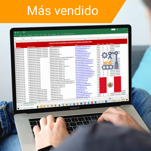 Base de Datos Grandes Empresas de Manufactura Perú