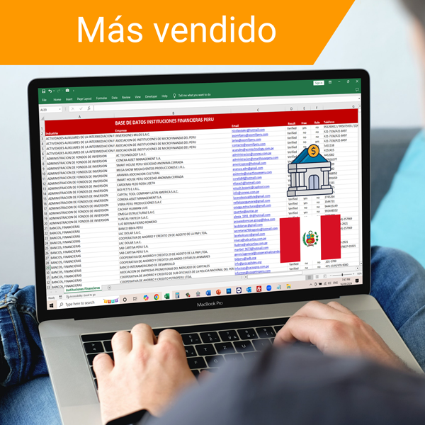 Base de Datos Instituciones Financieras Perú – Incluye Bancos, Aseguradoras y Mucho Más